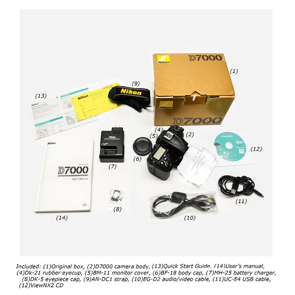 NIKON D7000 BODY (16.2MP) + Accessories - Shutter Count 2,713 - Picture 11 of 16